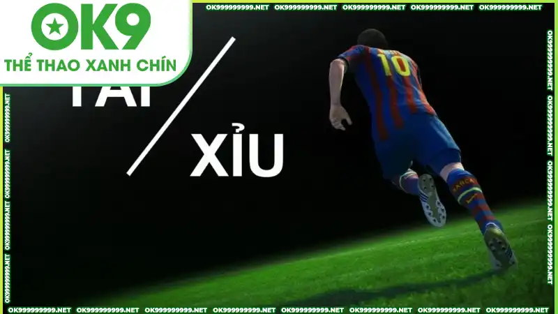 Tài xỉu dựa vào tổng số quả bóng ghi được phân định thắng thua Tài xỉu dựa vào tổng số quả bóng ghi được phân định thắng thua