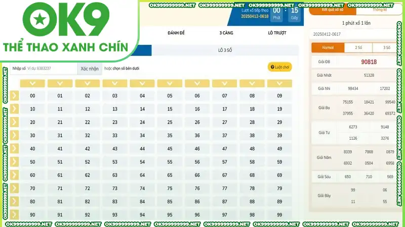 Lô đề OK9 chơi theo kiểu siêu tốc không cần chờ đợi lâu Lô đề OK9 chơi theo kiểu siêu tốc không cần chờ đợi lâu